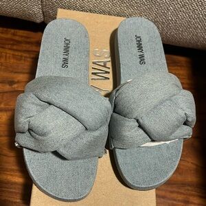 JOHNNY WAS Ojai Sandal in Blue  Size 6 - New